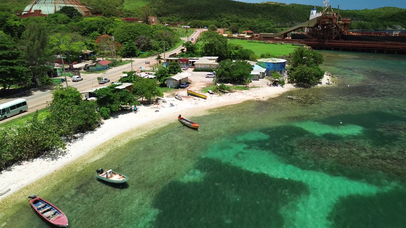Jamaica coastline